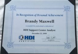 HDI Support Center Analyst